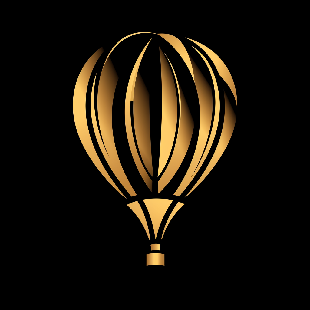 Golden balloon logo picture