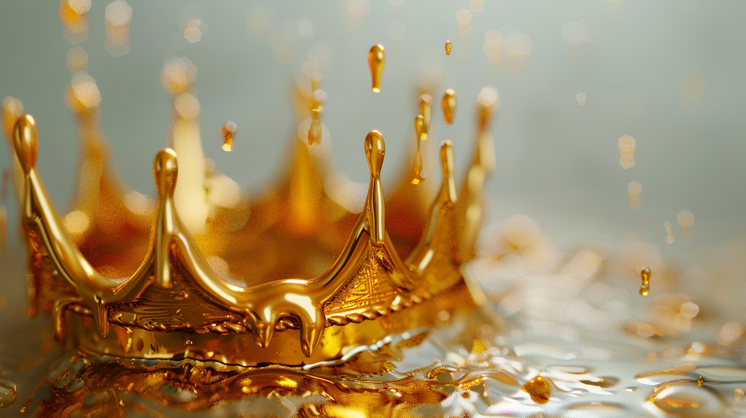 Golden Crown Hebrew King Dripping Oil