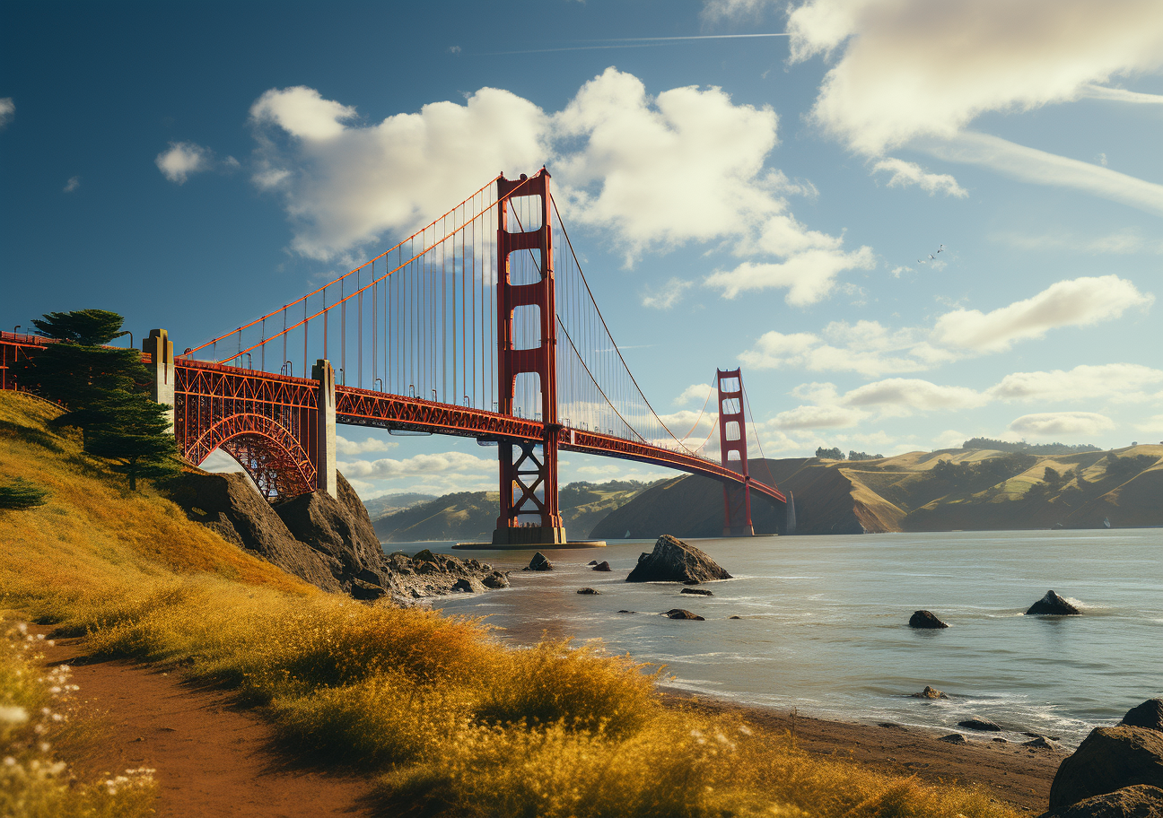 Beautiful shot of the Golden Gate Bridge