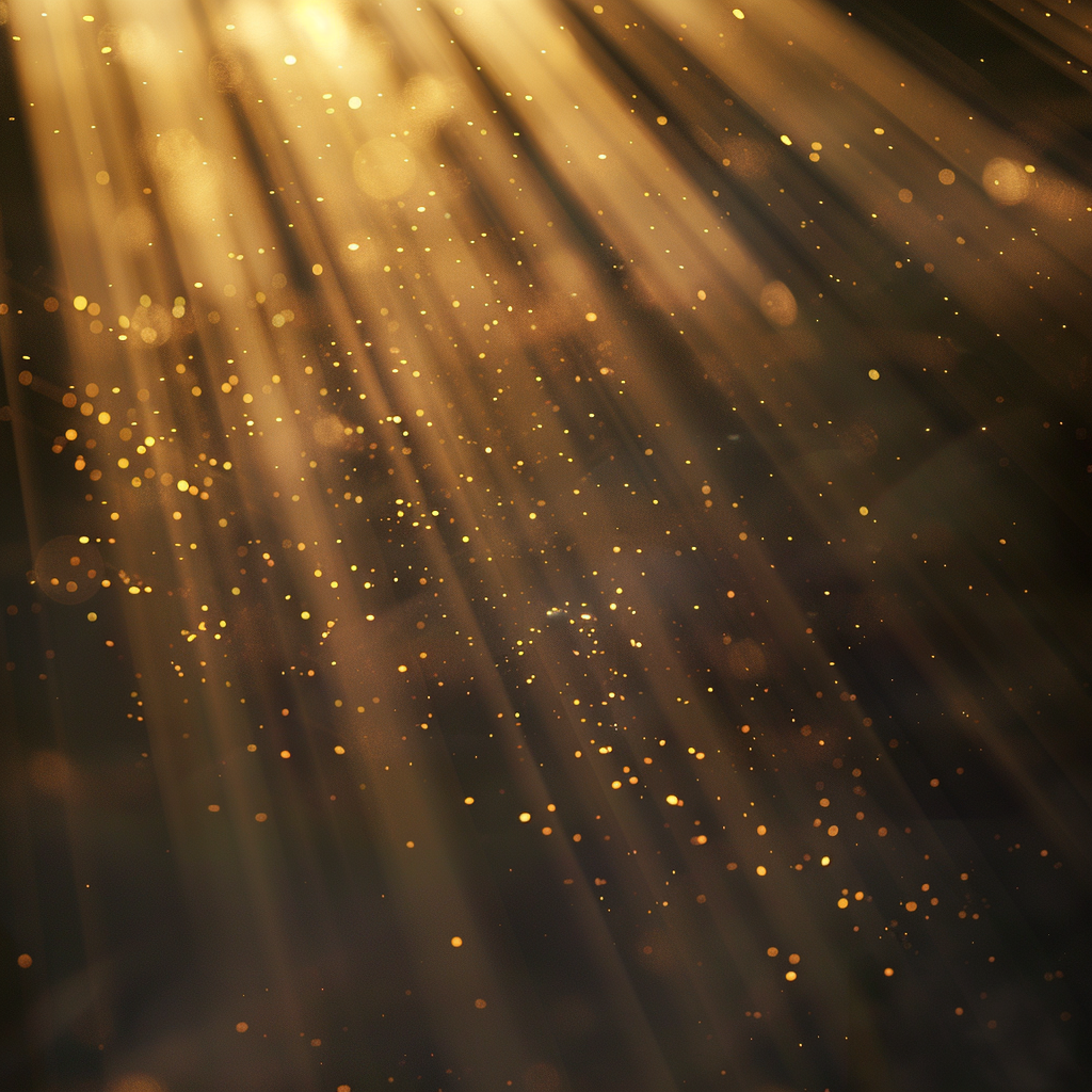 golden light bokeh photography