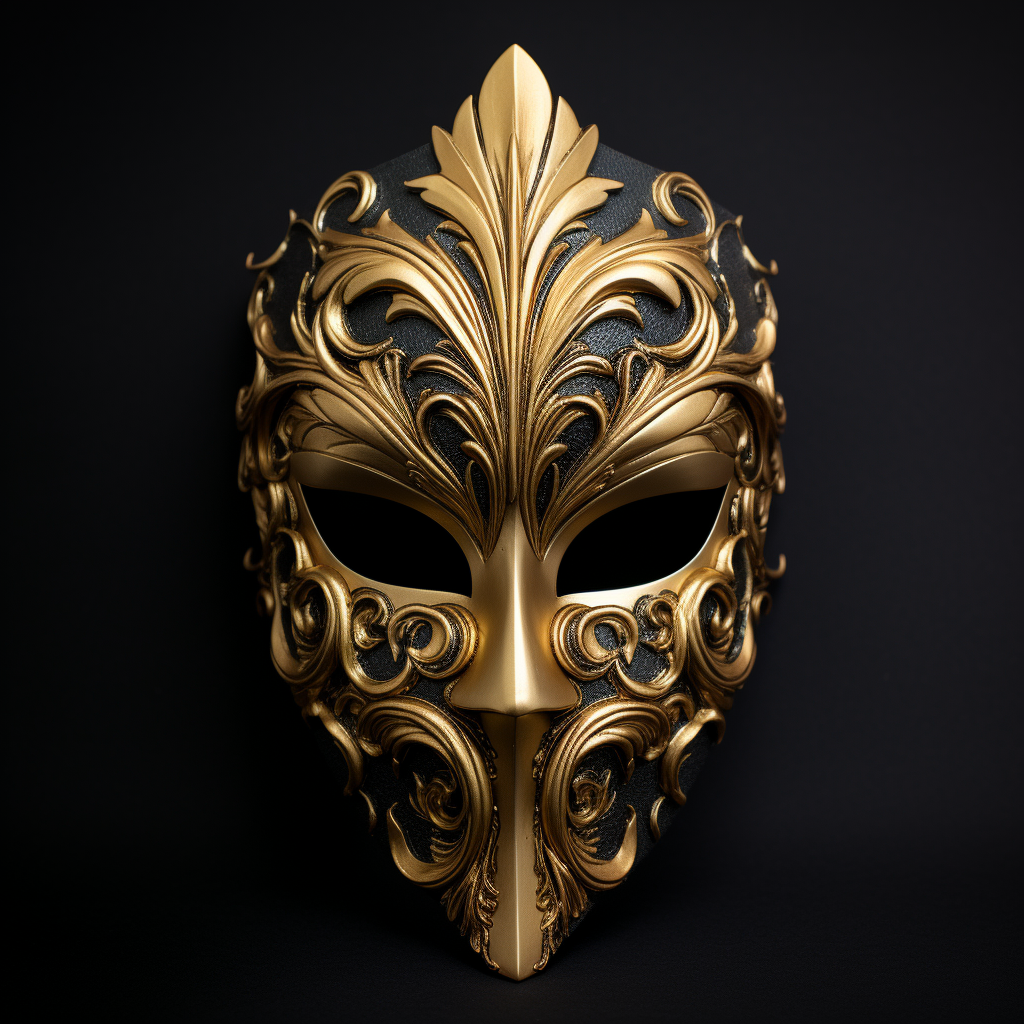 Golden magic mask D&D fantasy