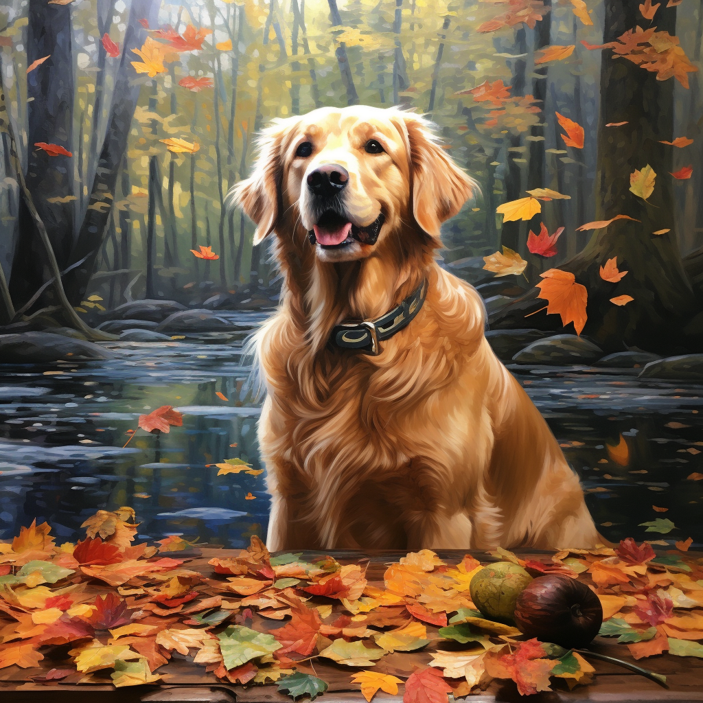 Golden Retriever tribute photo