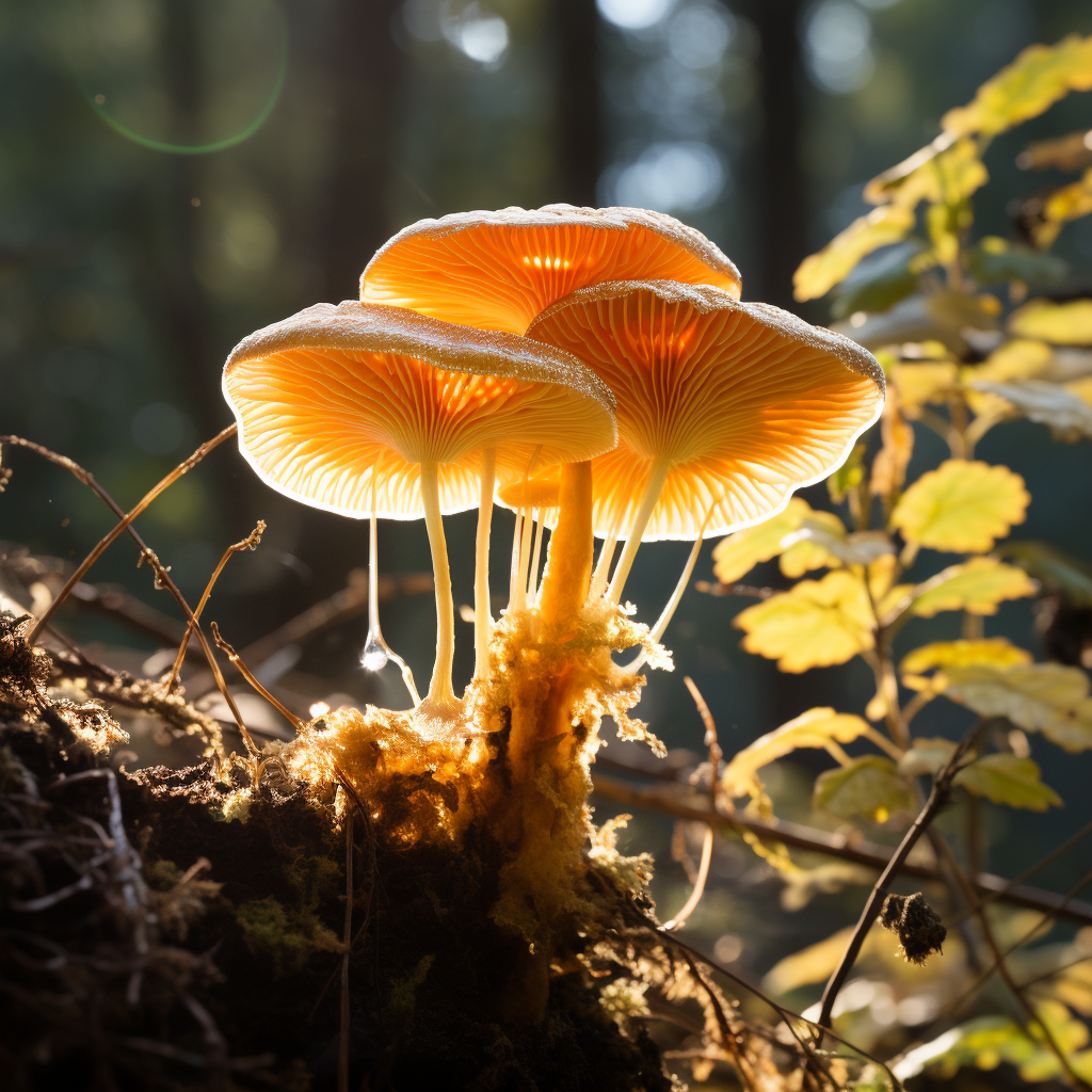 Illustration of a Golden Teacher Mushroom