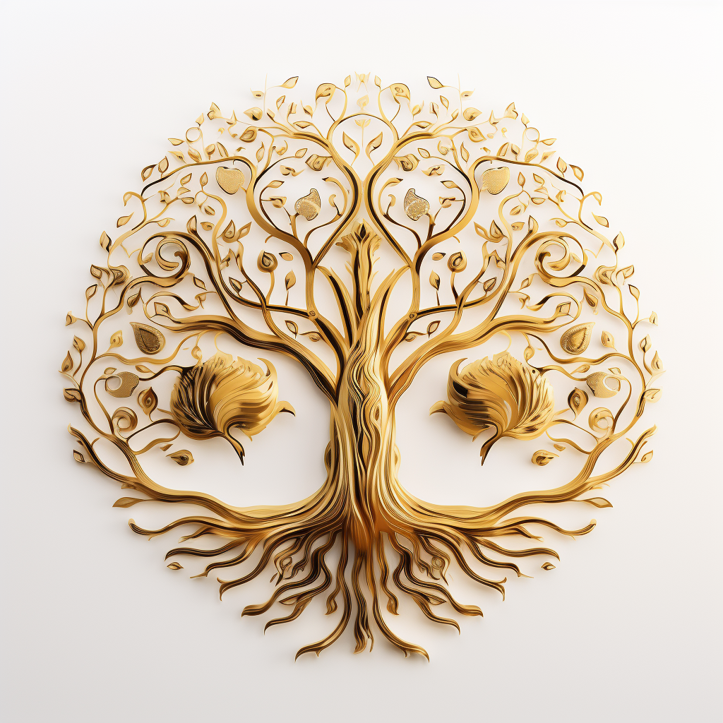 Golden tree of life