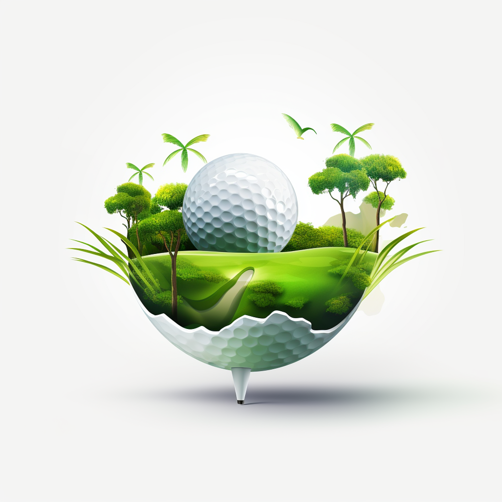 Minimalist golf flat vector image