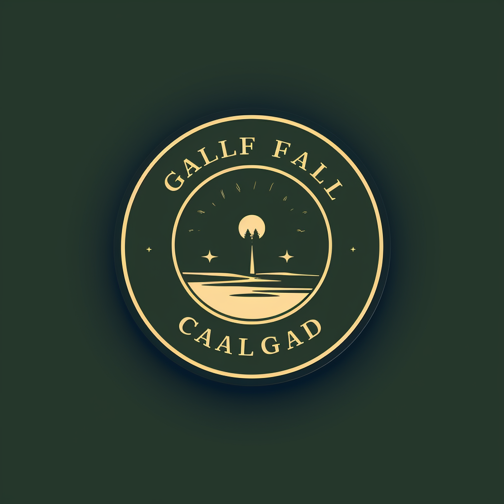 Golf theme logo for branding