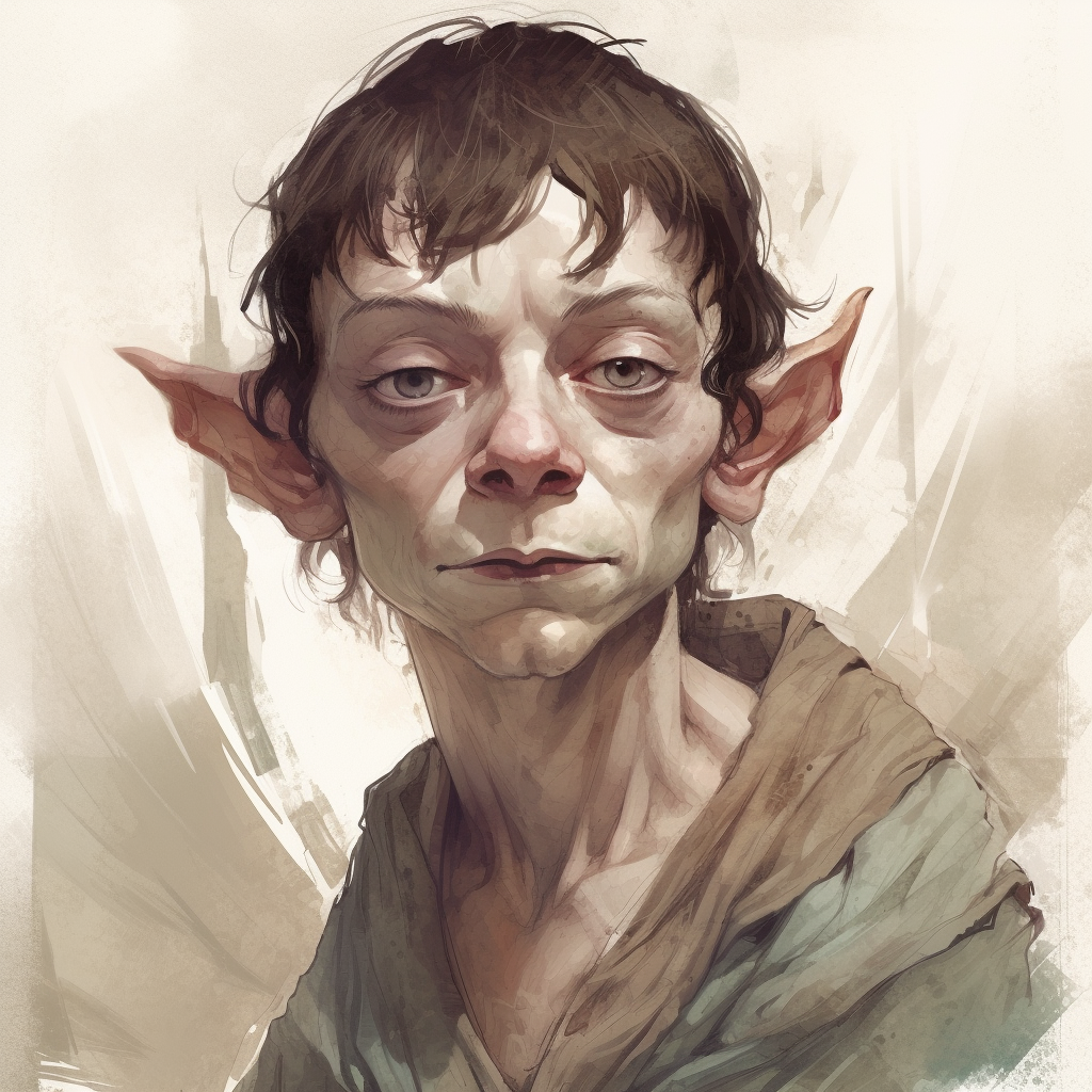 Gollum as a young teenage DND addict