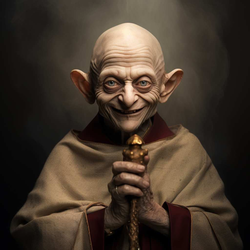 Gollum impersonating the Pope