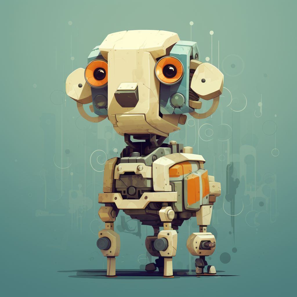 Illustration of a robot sheep by Goro Fujita