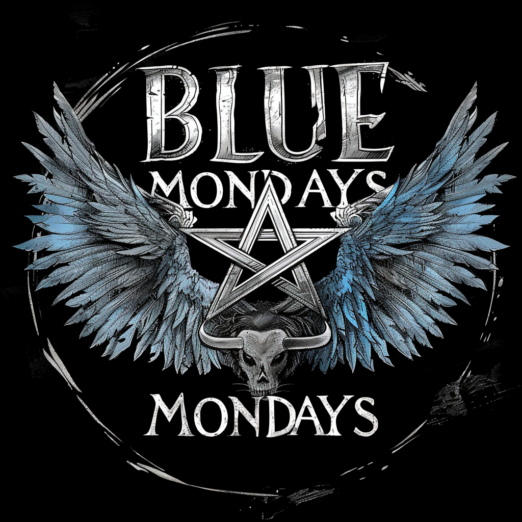 Blue Mondays goth band logo