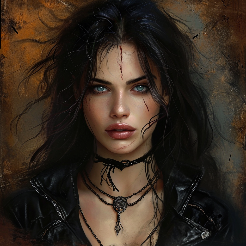 Beautiful Gothic Irish Female Portrait