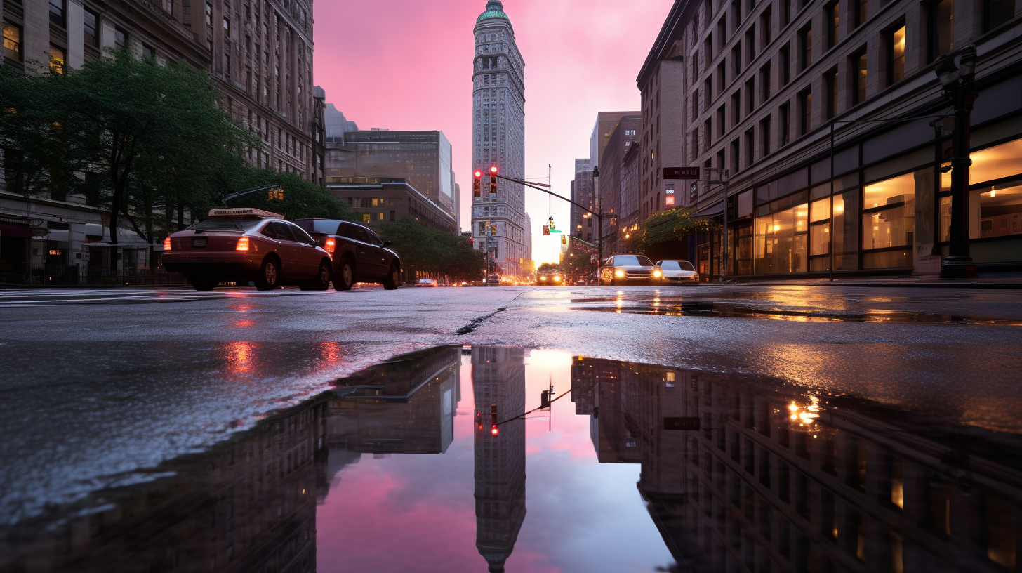 Gotham City Rain with Pink Orox and Classical Symmetry