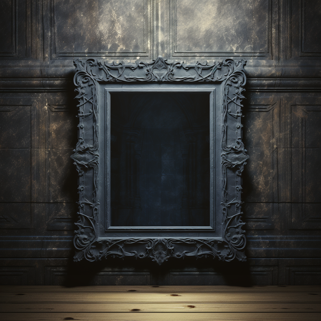 Stunning Gothic Baroque Frame on Textured Wall