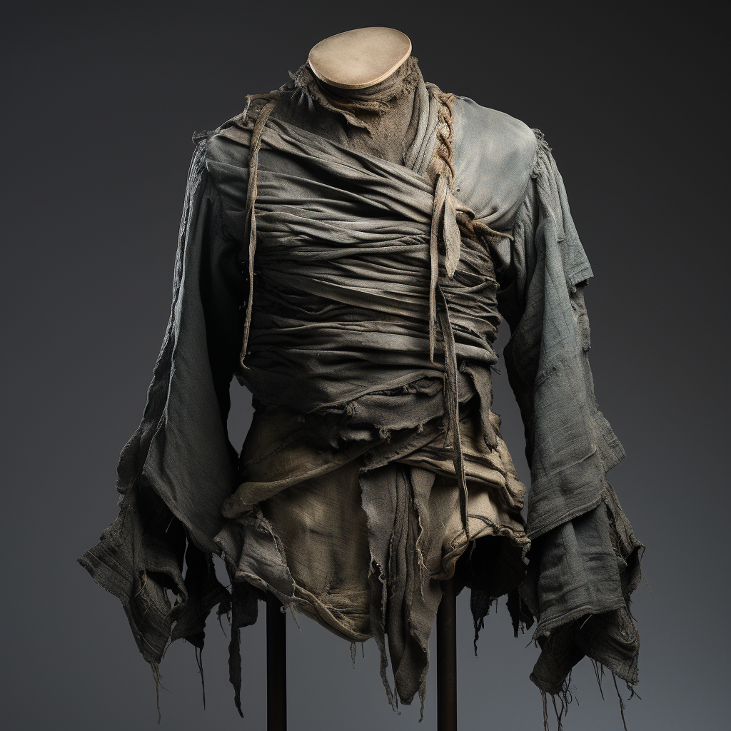 Gothic cloth rags shirt with unique fashion style