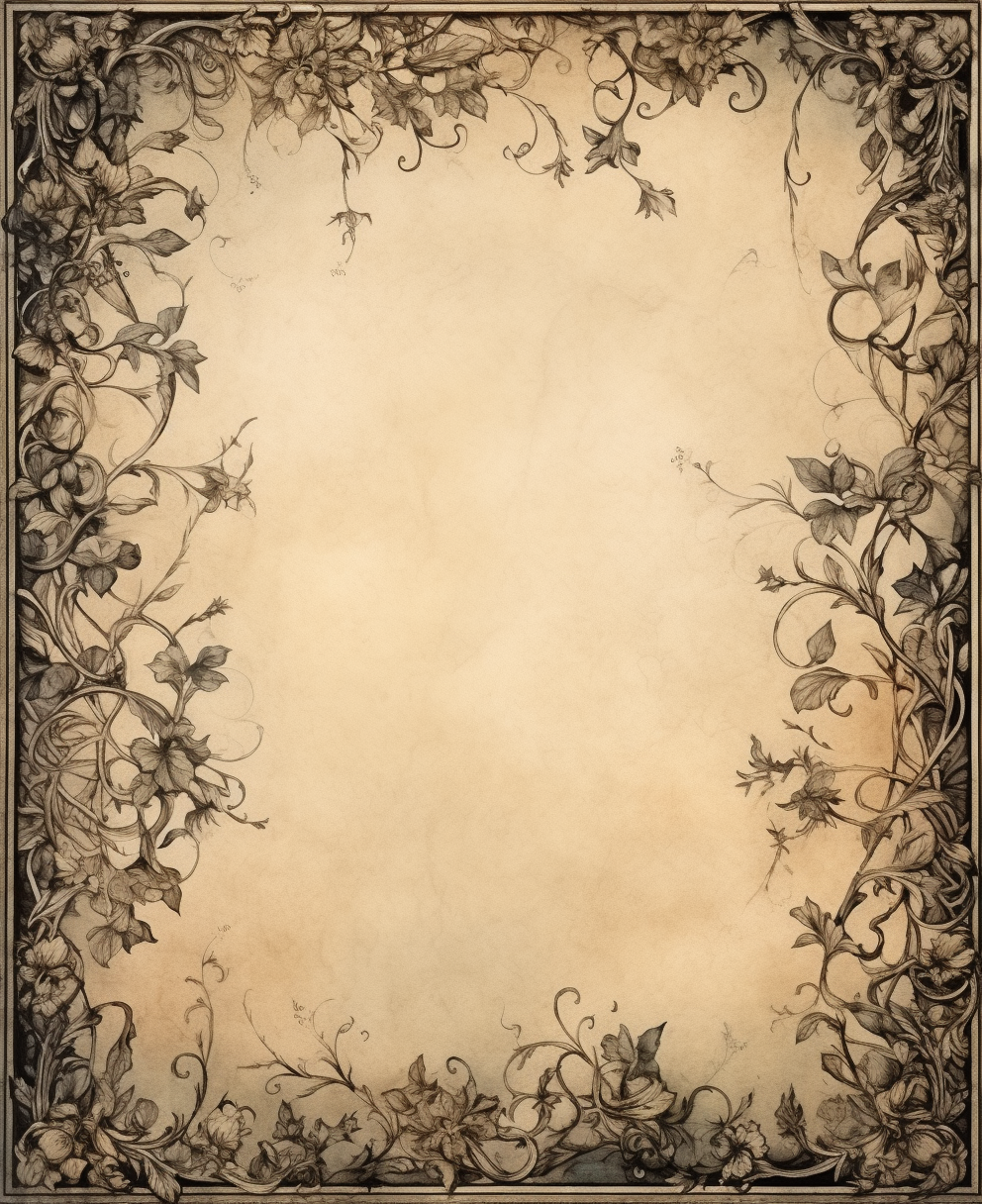 Gothic letter background with muted colors design