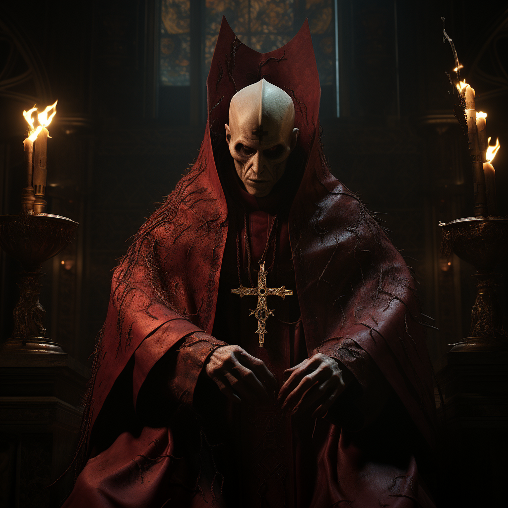 Dark and Mysterious Gothic Pope Image