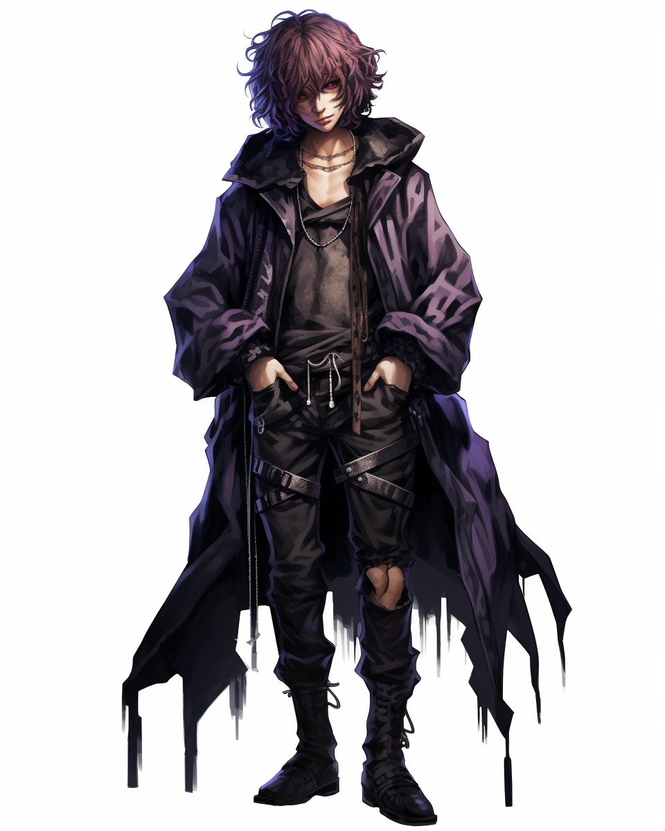 Gothic Style Male Character Art