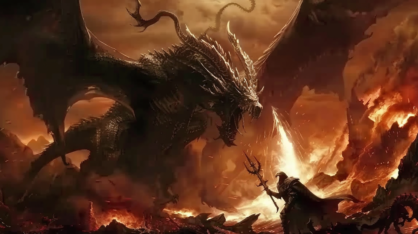 Silmarillion Gothmog vs Ancalagon Battle