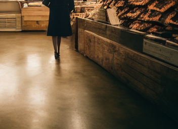 Interior of Gourmet Cheese and Meat Store