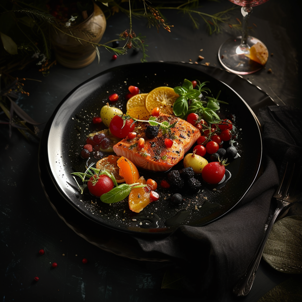 Delicious Gourmet Plate Food Photography