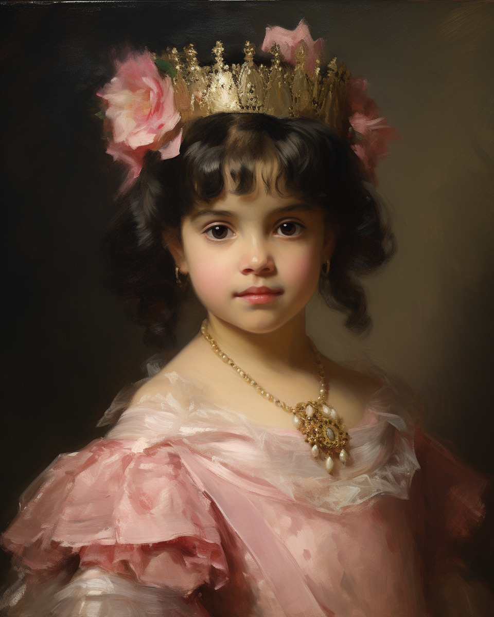 Princess Peach oil painting by Goya