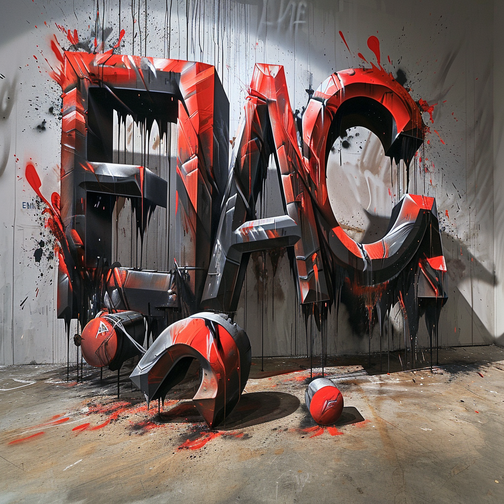 Hyperrealistic graffiti of  ENIAC AI