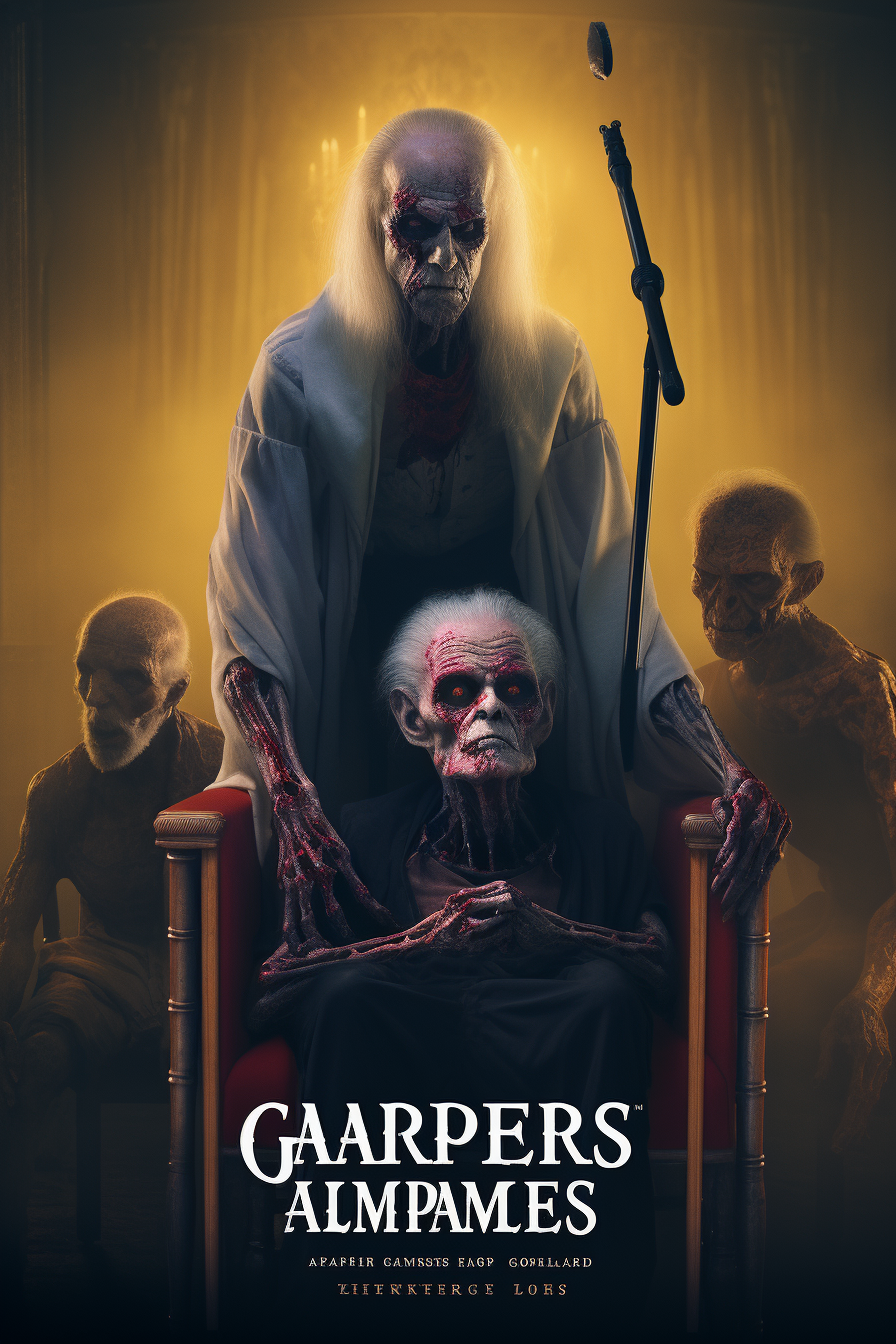 Elderly vampires in assisted living facility poster