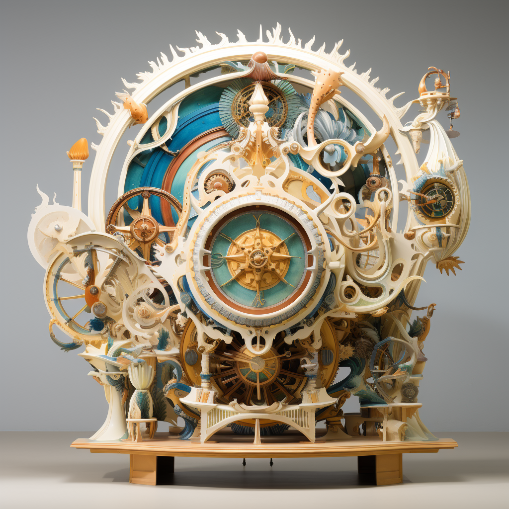 Porcelain machine with intricate carvings