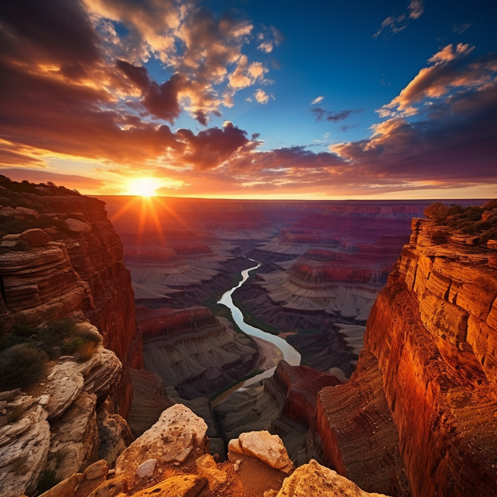 Beautiful Grand Canyon Sunset Picture