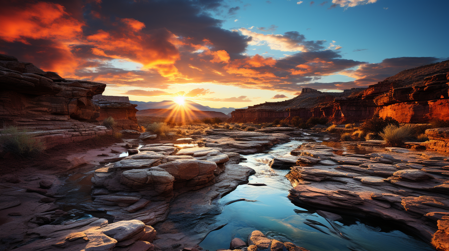 Scenic Grand Canyon Sunset View