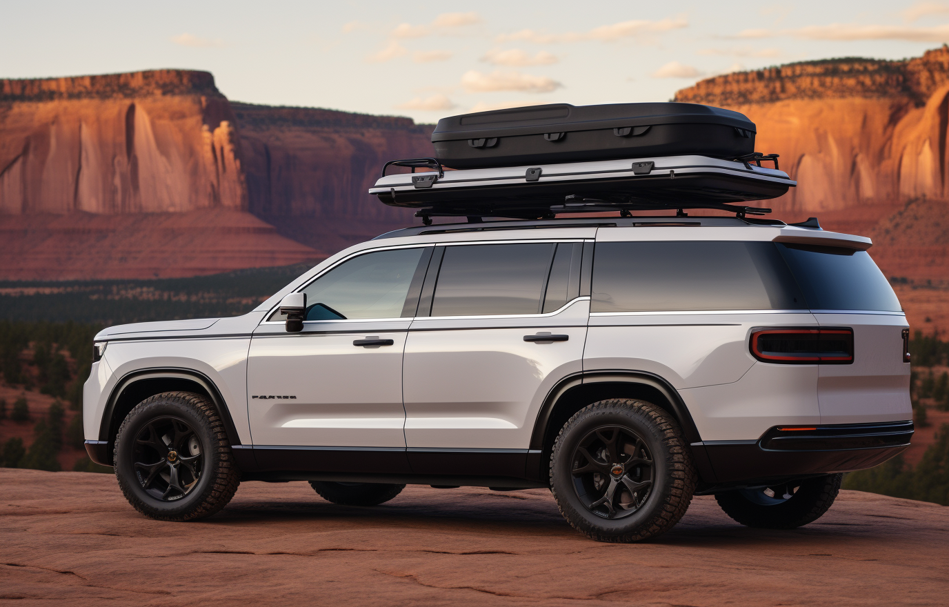 White Jeep Grand Wagoneer Classic Concept