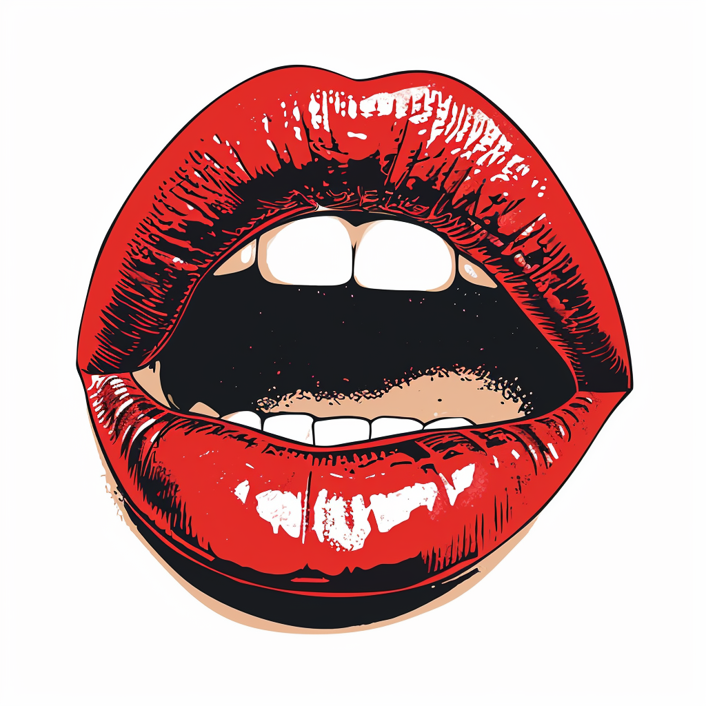 Lips logo illustration