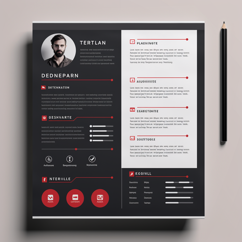 Creative graphic resume design example