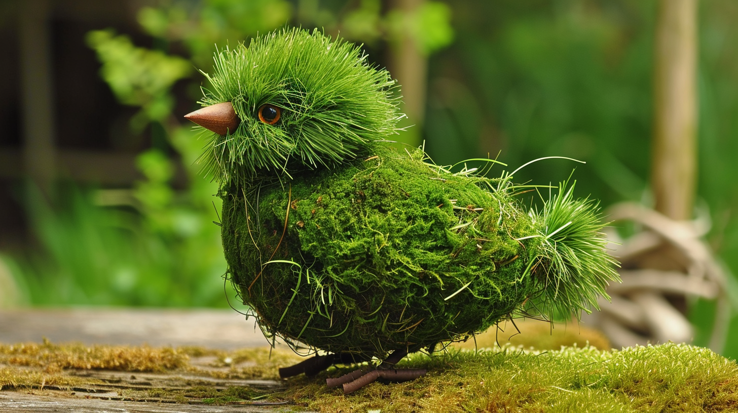 Grass bird on stock photo