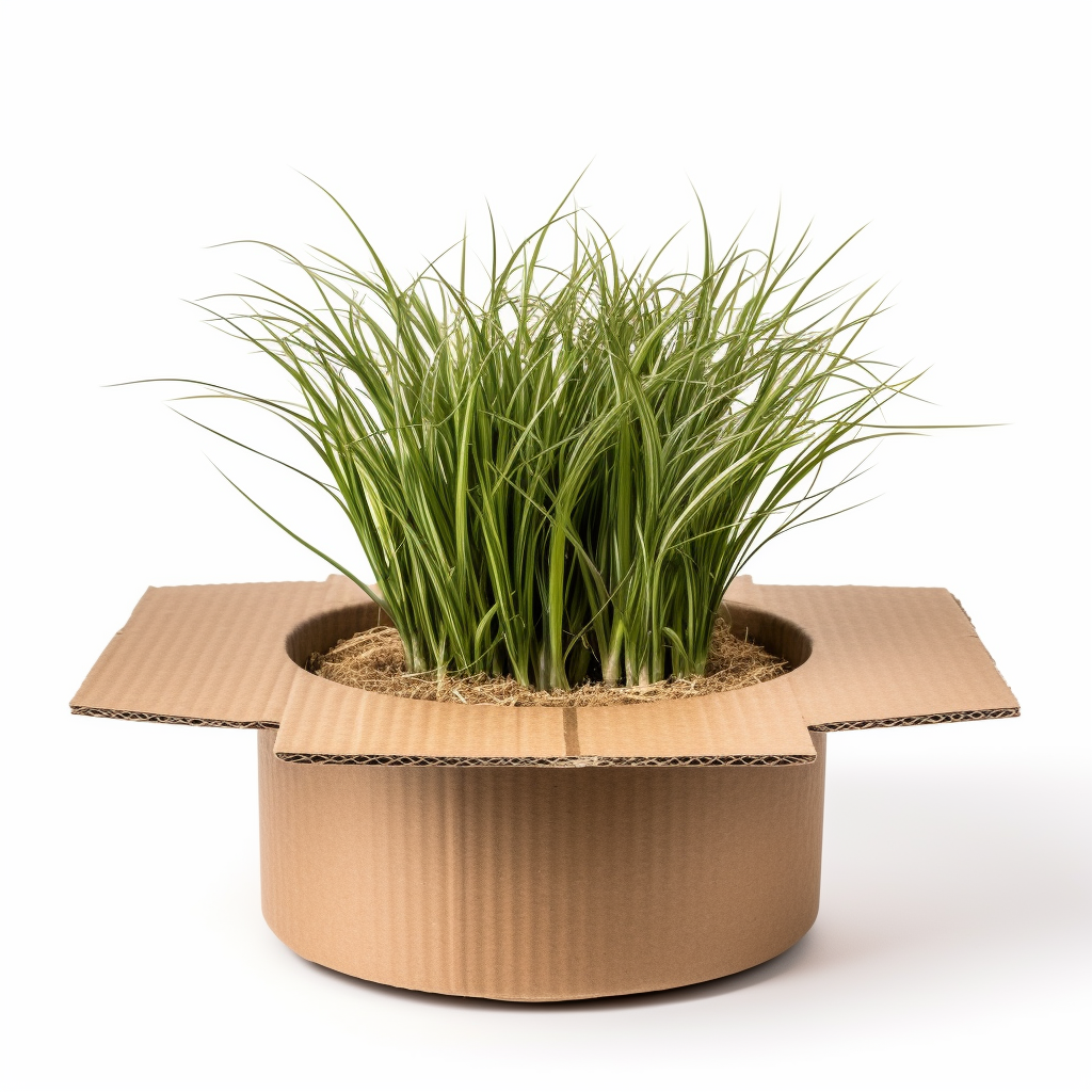 California native grass plant in container