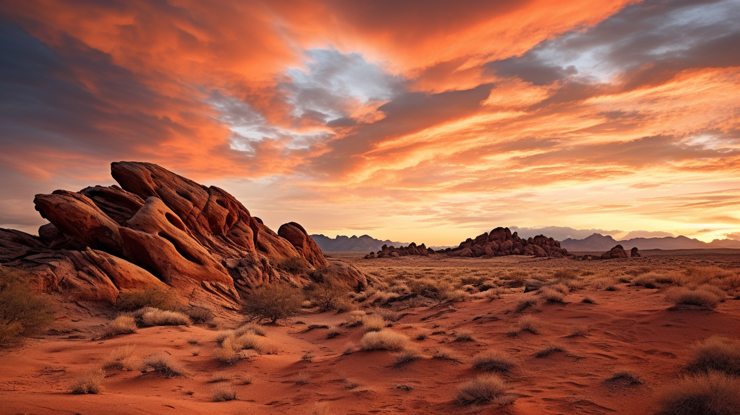 Stunning desert landscape photography