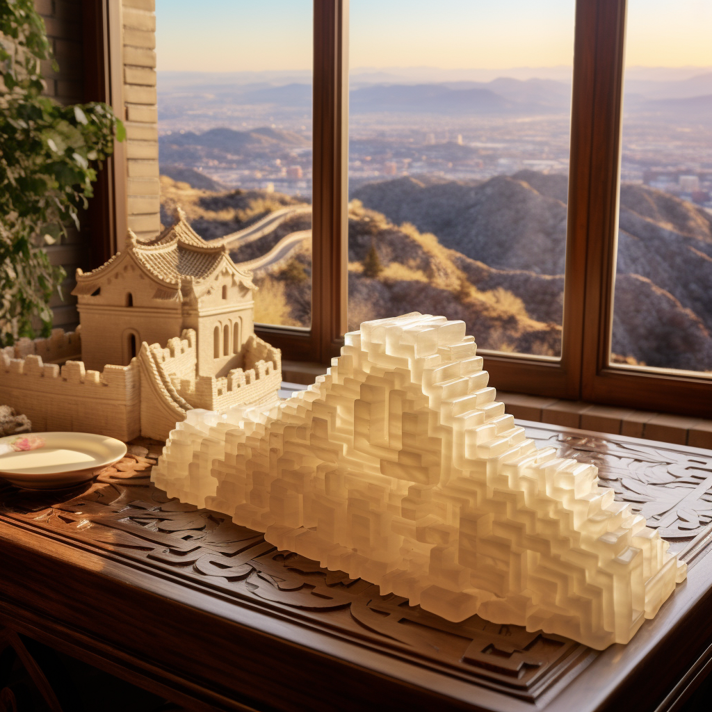 Rice model of Great Wall of China