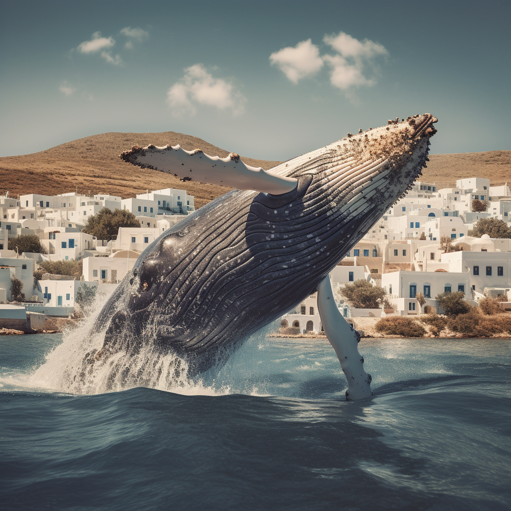 Greek town settled on humpback whale