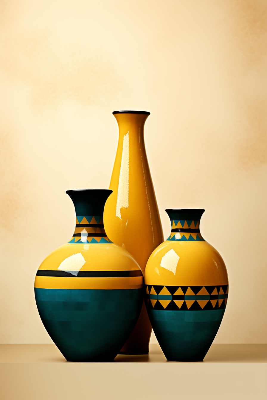 Greek Vase and Pots Design Still Life