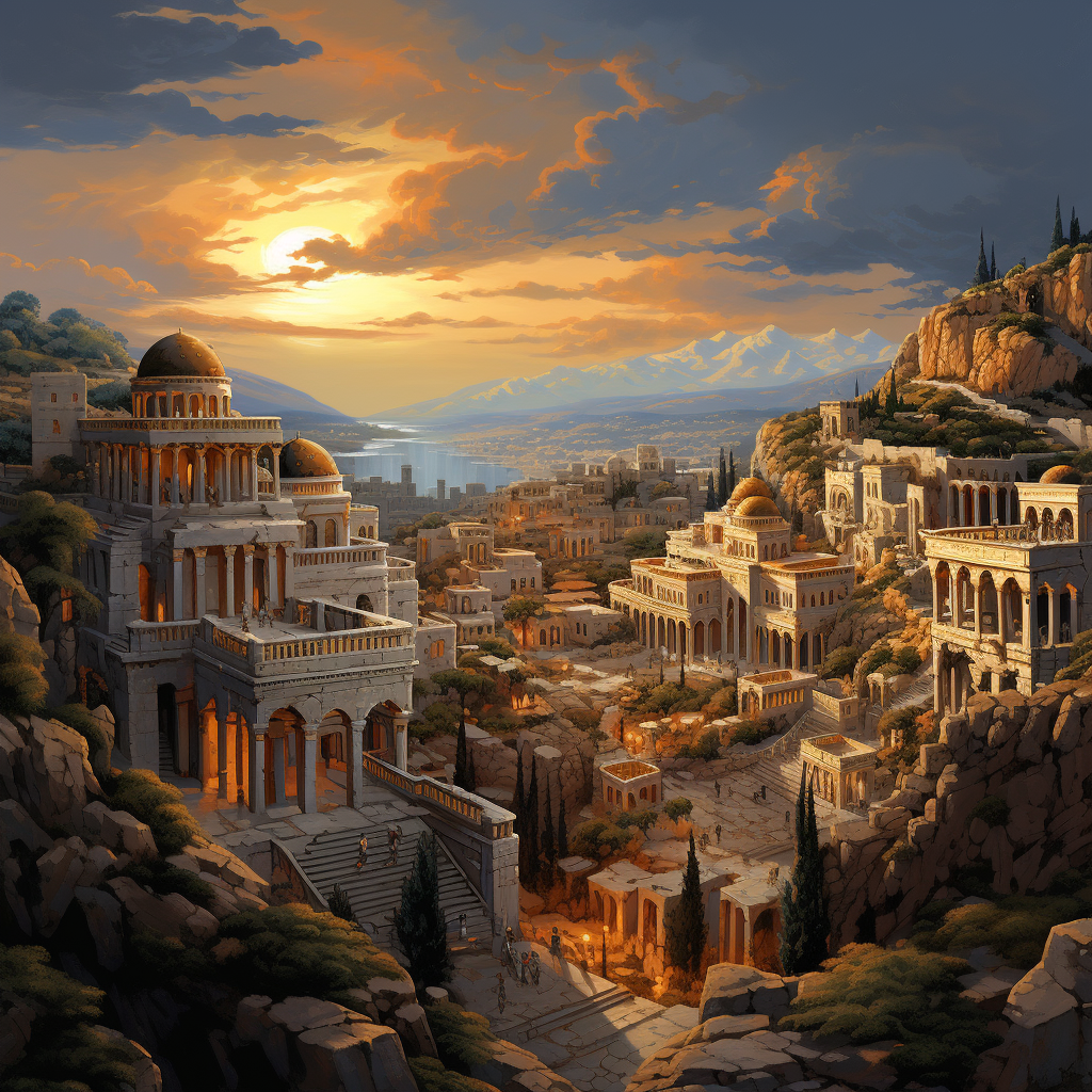 Ancient Greek cityscape