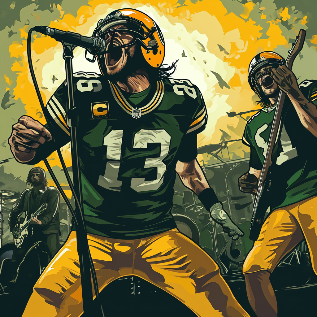 Green Bay Packers rock band photo