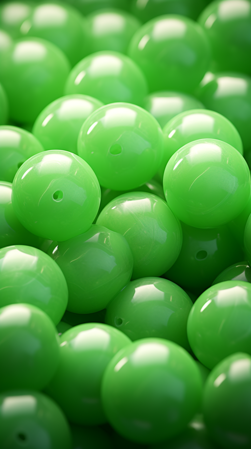 Hyperrealistic green candy isolated on white background