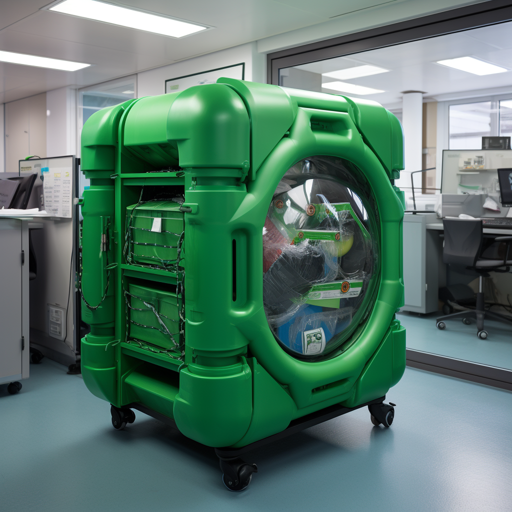 Mobile compactor system in green clean office