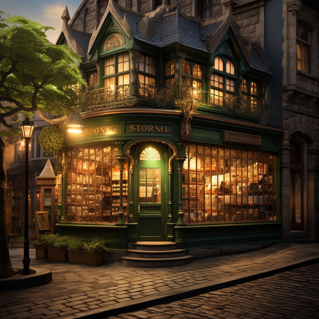 A mesmerizing view of the Green Dragon Bookshop