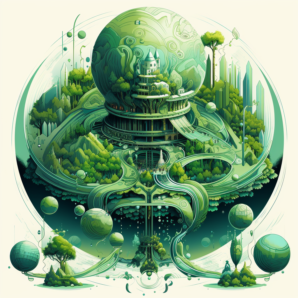 Illustration of a Green Hydrogen Ecosystem