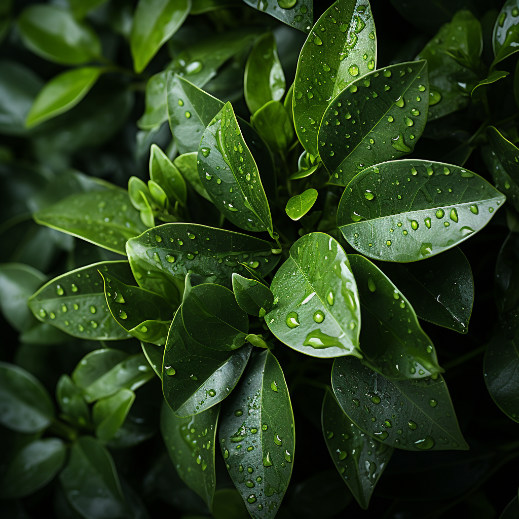 Close-up of Vibrant Green Leaves