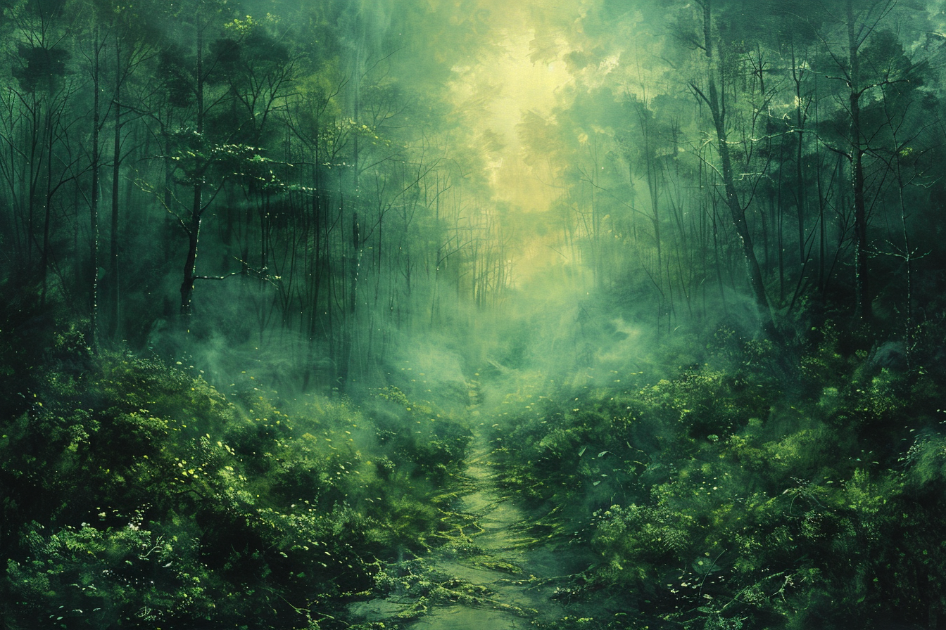 Green lung forest scenery photo