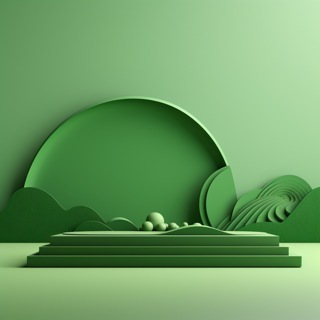 Minimalist green background design