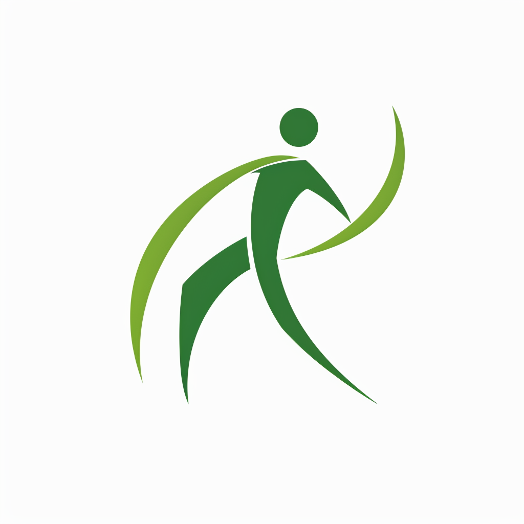 Green Running Man Logo Design