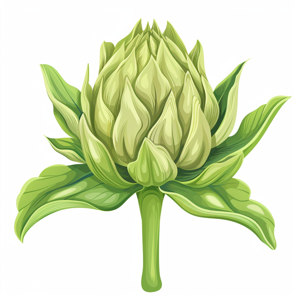 Green sepals protecting flower vector